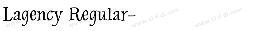 Lagency Regular字体转换